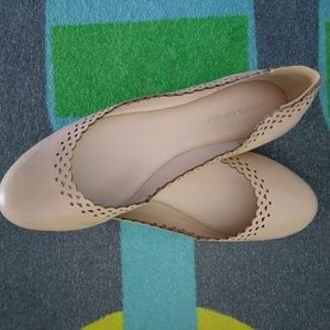 Banana Republic nude (silk) colored Avaa flats.